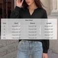 thumbnail image 6 of StSilkitty Loose Casual Sweatshirt Eyelet Long Sleeve V Neck Sweatshirts Solid Color Fashion Comfy Pullover Shirts, 6 of 6