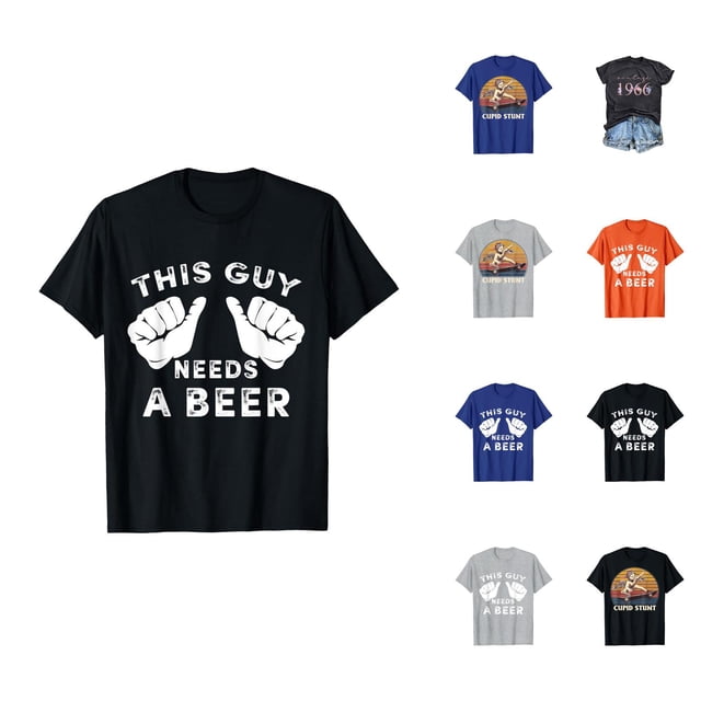 T-shirts pour Femmes avec Cascades de Cupidon 2026 Été Décontracté Manches Courtes Col Rond Drôle Sarcastique Offensant Humour T-Shirts Graphiques Embarrassants
