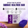 thumbnail image 5 of (5 pack) Herbishh Purple Toning Conditioner Bar for Blonde, Silver & Gray Hair, Neutralizes Brassiness, Adds Shine & Moisture, Biotin Conditioner Bar, Sulfate-Free, Eco-Friendly, Travel-Ready, 3.53 oz, 5 of 9