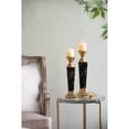 thumbnail image 3 of A&B Home Modern Chic Candle Holder-Color:Gloss Black,Size:Short, 3 of 4
