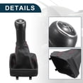 thumbnail image 4 of Pomo de cambio de marchas Unique Bargains con cubierta 5 velocidades para VW Polo 9 2001-2009 de cuero sintético, 4 of 6