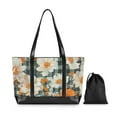 thumbnail image 7 of FORMRS Canvas Laptop Tote Bag for Women with 15.6" Computer Compartments Shoulder Handbag, Sunny Blooms, 7 of 7