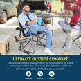 thumbnail image 4 of gcI Outdoor Fauteuil Berçant Pliant Portable Freestyle Rocker TG, Chaise de camping Extérieure avec Tablette Latérale, 4 of 4