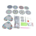 thumbnail image 2 of Rhinestone Coaster Kit, Rhinestone Painting Coasters Rich Colors Easy Operation 8 Pieces Strong Stickiness  For Family, 2 of 8