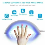 36W LED UV Nail Polish Dryer Lamp Gel Acrylic Curing Light Spa Professional Kit