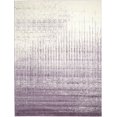 thumbnail image 1 of Unique Loom Del Mar Collection Tapis de Transition Contemporain, 9' x 12', Violet/ivoire, 1 of 2