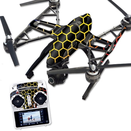 Skin Decal Wrap Compatible With Yuneec Q500 & Q500+ Drone Primary Honeycomb