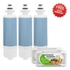 Replacement Water Filter For LG WF-LT700P -by Refresh (3 Pack)