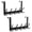 Black, variant on Over The Door Hooks for Hanging, Over The Door Hanger, Over The Door Towel Rack for Bathroom with 5 Triple Coat Hooks, Bathroom Towel Holder Towels Hanger (Black, 1 Pack)
