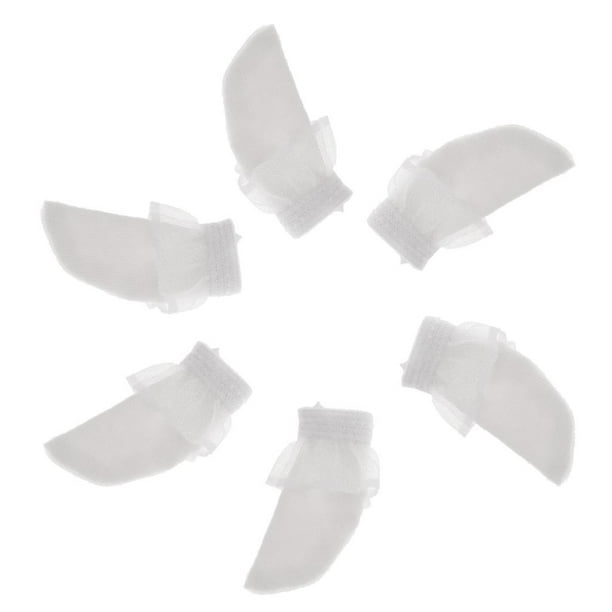 Calcetines de Muñeca para Niñas Hugo 1/6 de Punto Tobillera Blanco