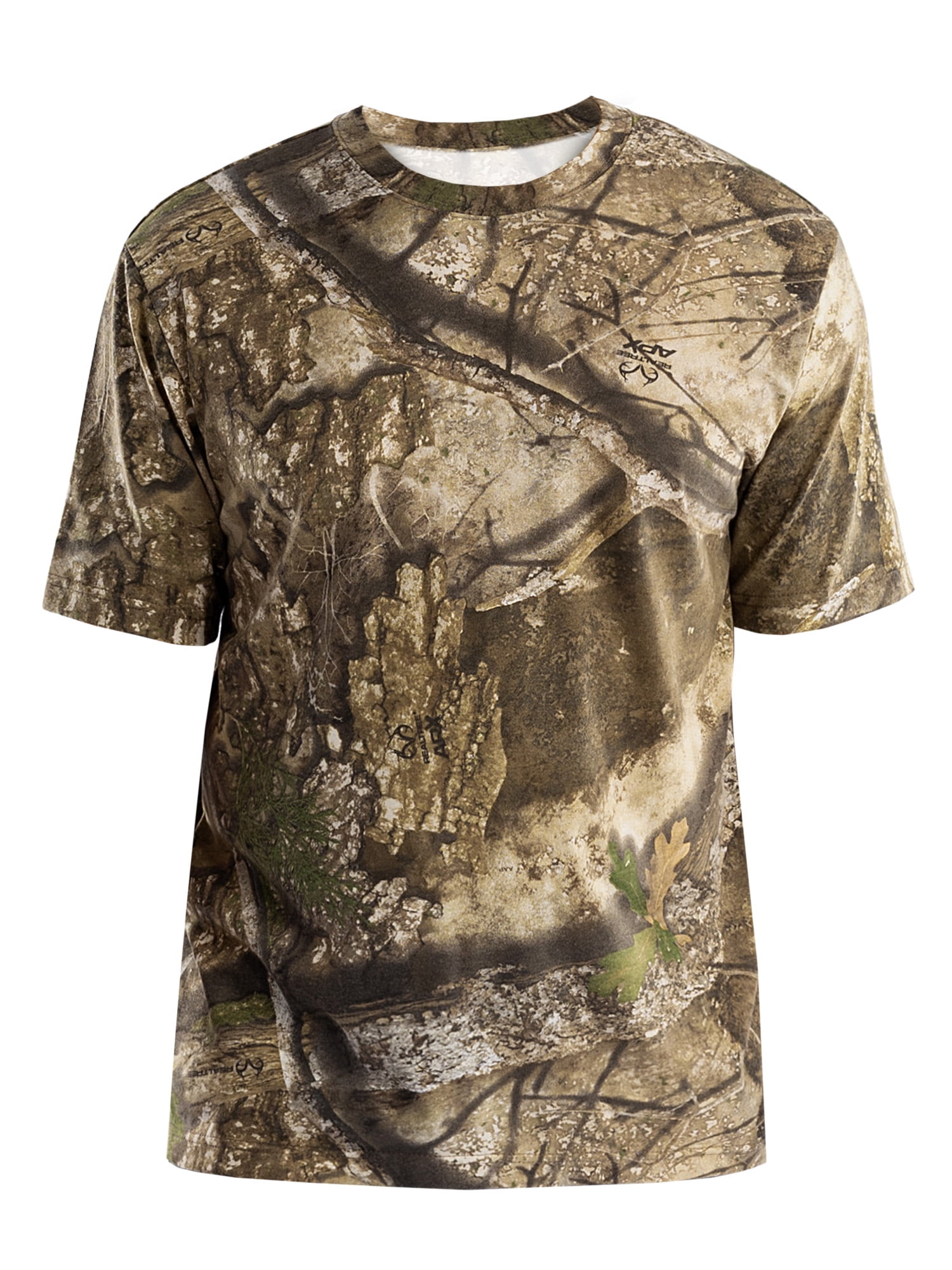 Realtree Men's Short Sleeve Scent Control Hunting Camouflage T-Shirt, size S-3XL