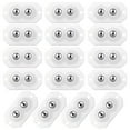 thumbnail image 1 of 16 Pcs Mini Roulettes 360 Degrés Silencieux Petites Roues Pivotantes avec 2/3 Billes d'Acier Auto-Adhésif/perçage Poulie de Rotation Roulement à Billes Roues de Transfert pour Meubles 3 Billes d'Acier, 1 of 9