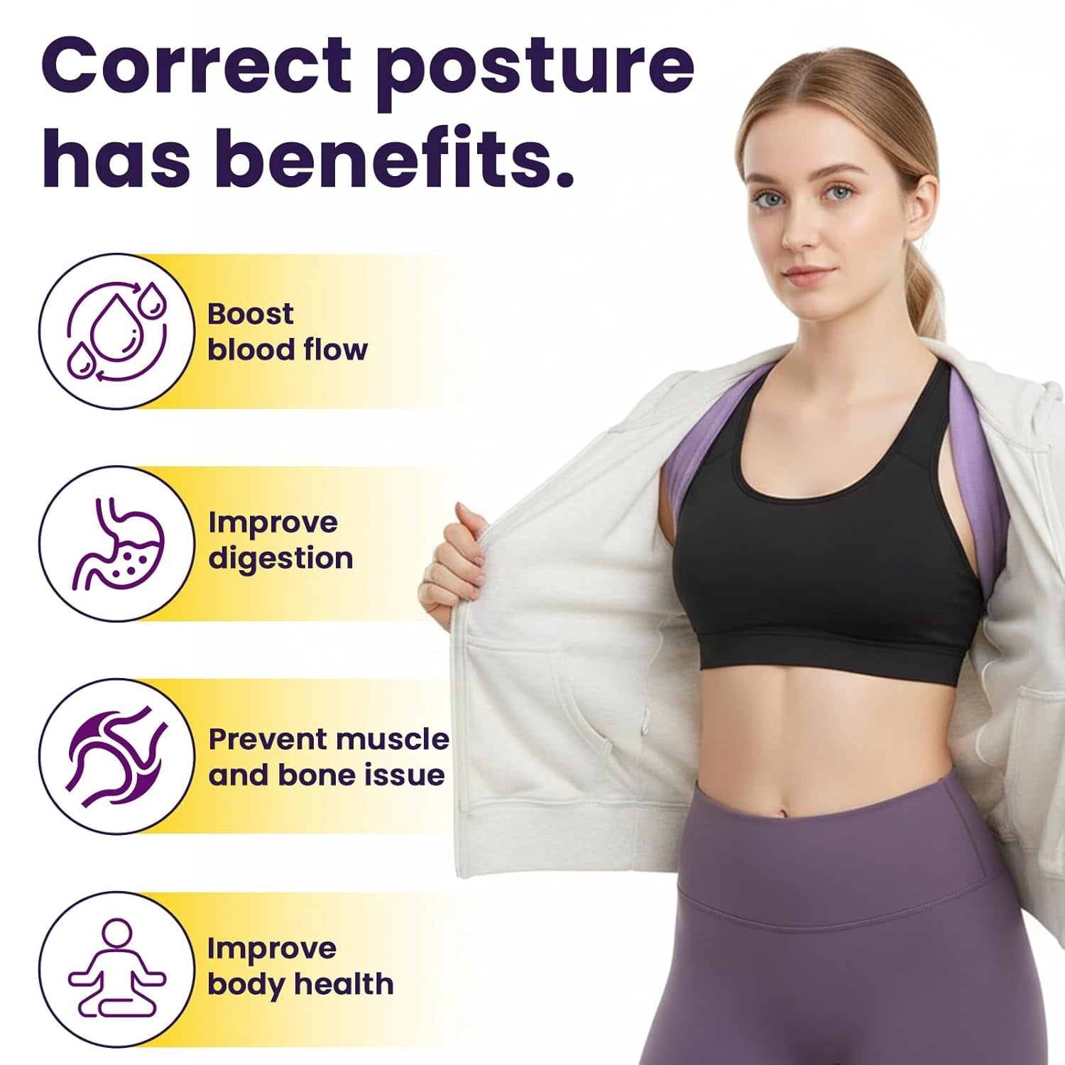 Shoulder Brace for Sleeping,Straps Hunchback Posture Upper Back Corrector for Men Proper Align Sleep Support Device Night Shoulder Opener Stabilizer Better Nighttime Chest Belt