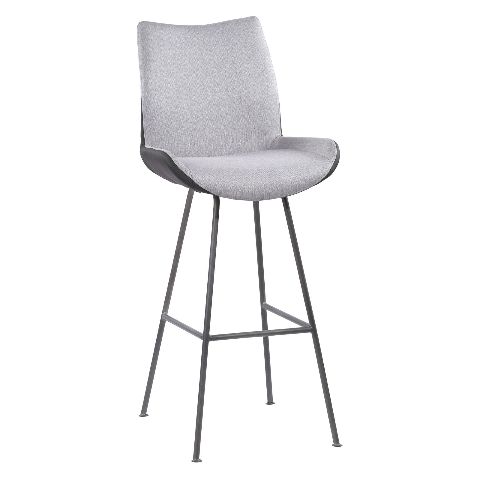 Home Chic Mullens 30 In Armless Fabric Bar Stool Com