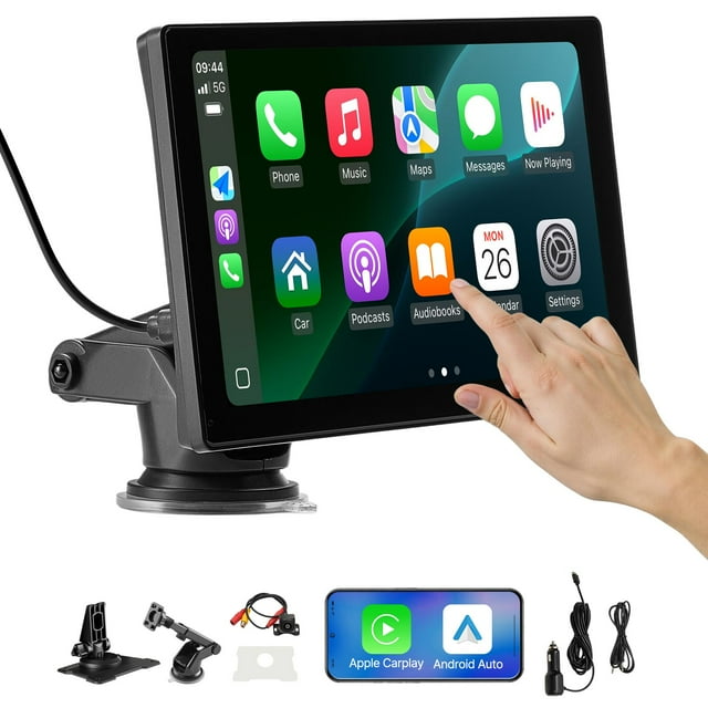 VEVOR Car Stereo Radio CarPlay Touchscreen 9 in Apple Android Auto Backup Camera