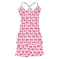 thumbnail image 2 of Vetsdori Soft Pajama Sets for Women Gifts for Girlfriend Valentines Sleepwear 2 Pieces Valentines Day Gifts Loungewear Womens Pajamas Short Sleeved Tops Shorts,Pink, 2 of 5