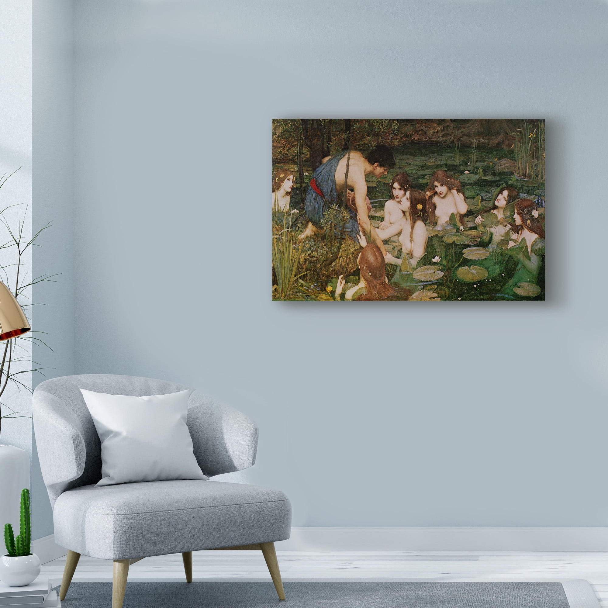 Trademark Fine Art 'Hylas & The Nymphs' Canvas Art by Masters Collection