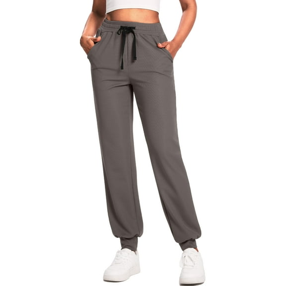 Cadmus Womens 29'' Sweatpants with Pockets Lounge Comfy Drawstring Athletic Running Workout Joggers, Petite/Regular