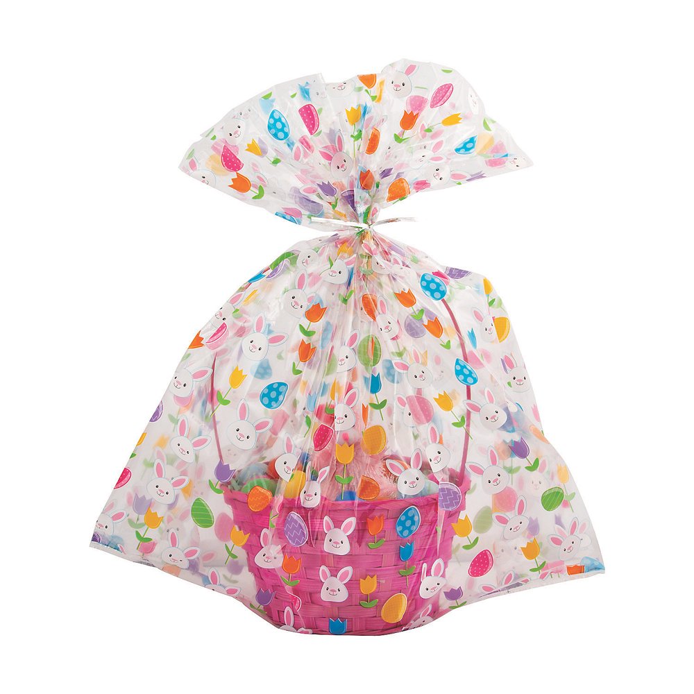 Jumbo Cello Easter Basket Bags Party Supplies 12 Pieces Walmart