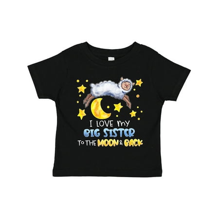 

Inktastic I Love My Big Sister to the Moon and Back Cute Sheep Gift Toddler Boy or Toddler Girl T-Shirt