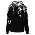 thumbnail image 3 of Rbaofujie Vintage Sweater Women's Loose Fitting Long Sleeved Hoodie Sports Top Black Aesthetic Hoodies, 3 of 5