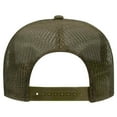 thumbnail image 2 of OTTO CAP 5 Panel High Crown Mesh Back Trucker Hat, Polyester Foam Front, Olive Green, 6PCS Set Pack, 2 of 7