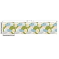 thumbnail image 3 of Ambesonne Geometric Fabric by the Yard Upholstery, Wavy Oval Shapes Stripes, 3 Yards, Lime Green Blue Grey, 3 of 5