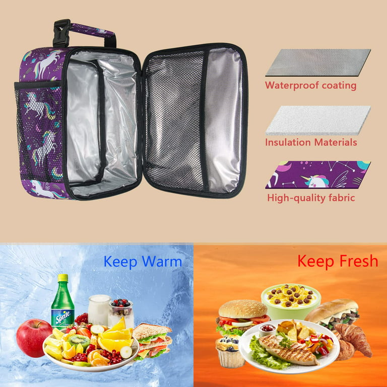 LIFESTYLE PRODUCTS 2-TIER THERMAL-INSULATED LUNCH BOX /CAMPING / SCHOOL /  PICNIC