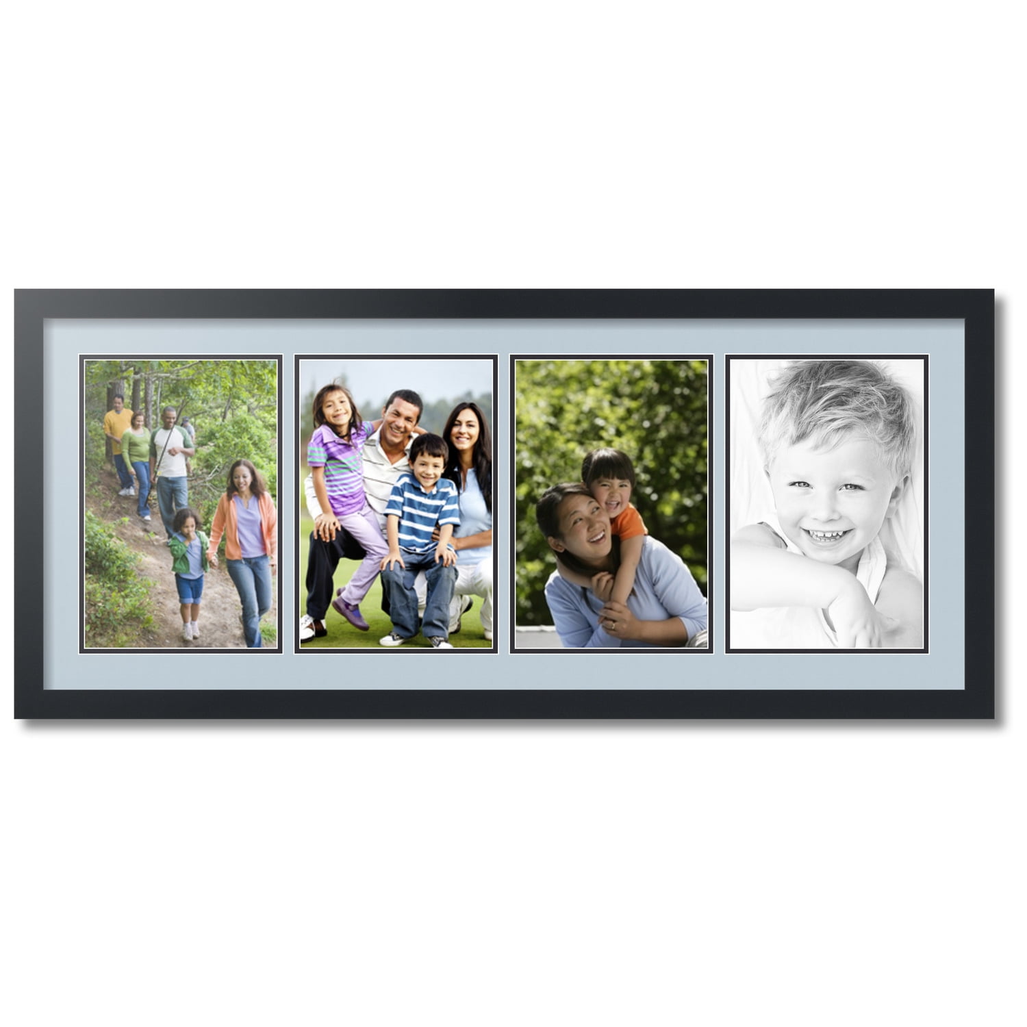 ArtToFrames Collage Photo Picture Frame with 4 - 8x12 Openings, Framed ...