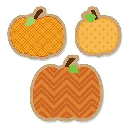Pumpkin Patch - DIY Shaped Fall & Halloween Party Cut-Outs - 24 Count