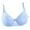 Light Blue, variant on Sexy gathered push chest underwire 3/4 cup lace bra underwear back double-row buckle full lace thin bra 32/34/36/38/40