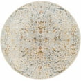 thumbnail image 2 of Hauteloom Bornova Living Room, Bedroom Area Rug - Traditional - Denim, Light Gray, Cream - 7'10" Round, 2 of 17
