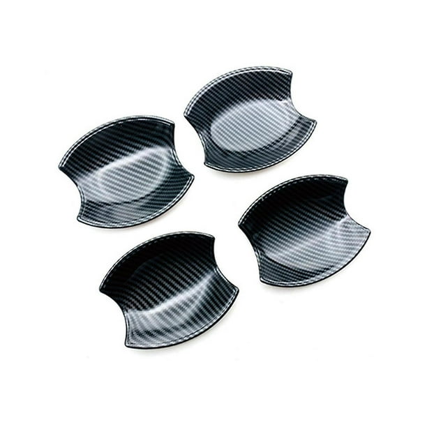 Manija de puerta de fibra de carbono para coche, cubierta de cuenco, embellecedor de cavidad, moldura de captura, guarnición para 2022 2023