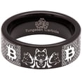 thumbnail image 5 of Friends of Irony FOI Wolf Pack Crypto Tungsten Carbide Ring, 5 of 9