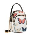 thumbnail image 7 of FORMRS Crossbody Bag for Women Quilted Travel Shoulder Cell Phone Purse with Chain Strap Handbag, Beige Butterflies, 7 of 7