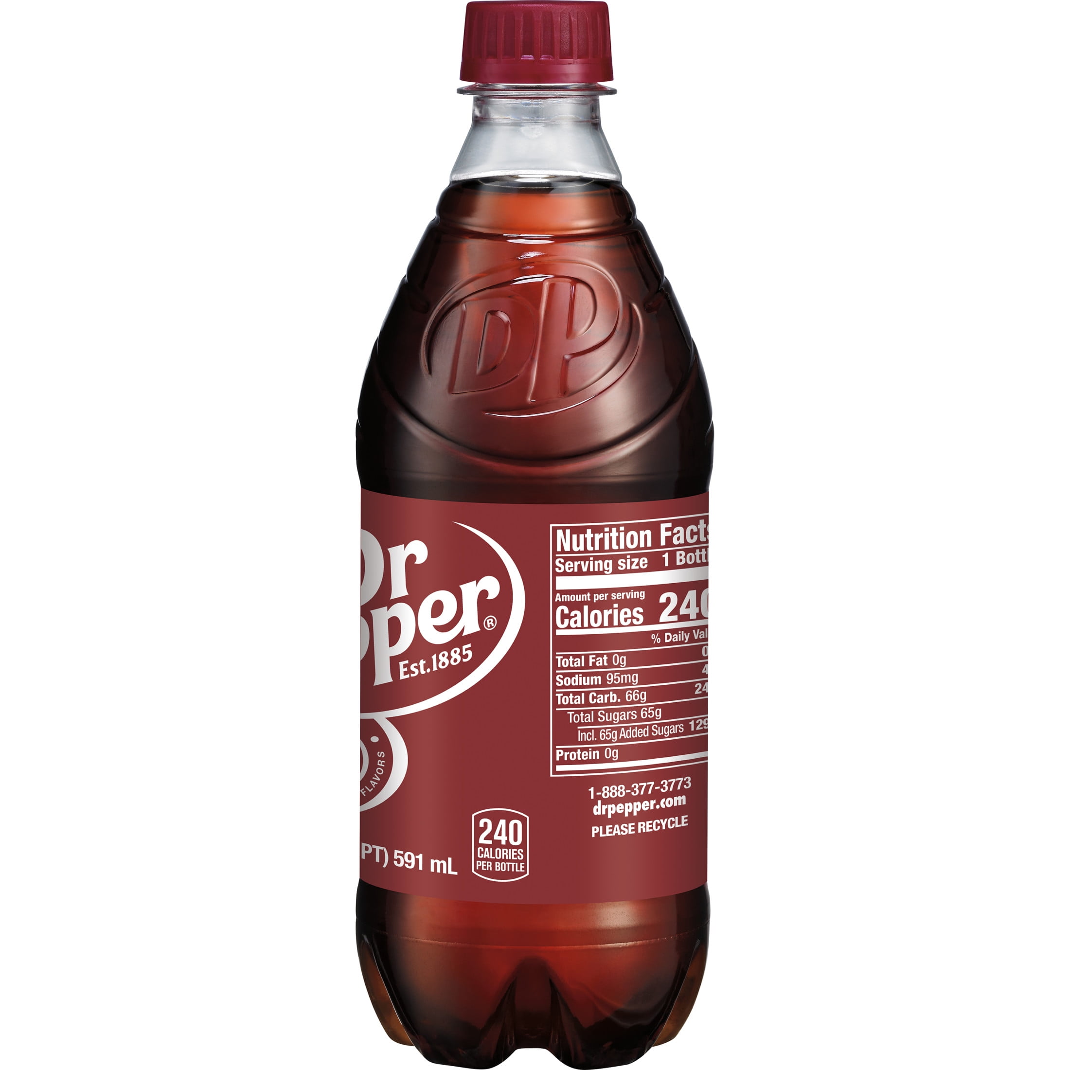 Dr Pepper Cream Soda Pop, Unique Flavor, 20 fl oz Bottle - Walmart.com
