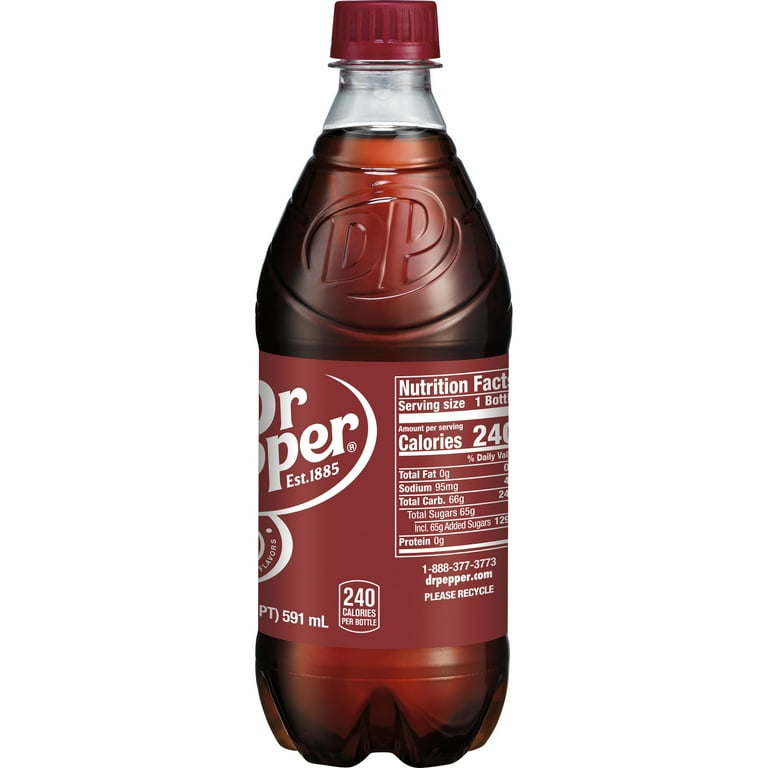 Dr Pepper Cream Soda Pop, Unique Flavor, 20 fl oz Bottle - Walmart.com