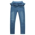 thumbnail image 1 of Richie House Girls' Denim Pants with Ruffles at Waist RH1563, 1 of 7
