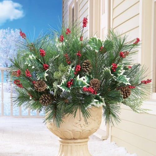 Pine and Berry Christmas Floral Picks