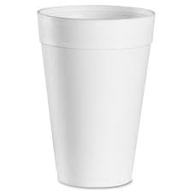 16 oz White Foam Cups with Lift'n'Lock Lids and BONUS Stirrers 100 Sets 