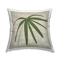 Stupell Industries Boho Palm Leaf Decorative Printed Throw Pillow, 18 x 18