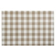thumbnail image 2 of Kate Aurora Living 4 Pack Gingham Plaid Checkered Country Farmhouse Cotton Placemats - Linen, 2 of 4