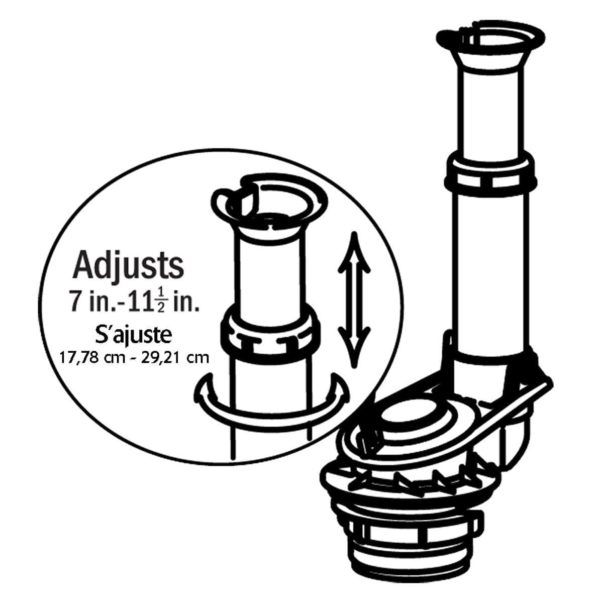 Standard 1-inch Complete Toilet Repair Kit - Fixes Running, Noisy, Slow Refill, and Weak Flush Toilets (4010MP)