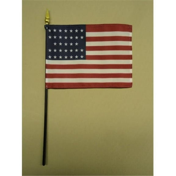 Annin Flagmakers 325473 Eb 33 Star Us 1859-61 Mounted 4 x 6 in. 12 Pack