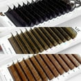 thumbnail image 4 of ABONNIE-extensión de pestañas marrón oscuro, mezcla de 8-15mm, pestañas individuales de visón, Color de alta calidad, pestañas coreanas naturales, 4 of 5