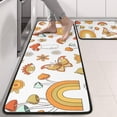 thumbnail image 2 of Kitchen Rugs Sets Of 2,Red Mushroom Rainbow White Pattern Anti Fatigue Kitchen Mat Rugs Non Slip Washable,Decorative Kitchen Floor Mats for Kitchen,Sink,Laundry,17"x47"+17"x47", 2 of 5