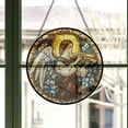 thumbnail image 3 of Sacred Angel Gabriel 2 Hanging Stained Glass for Windows, Holiday Festival Ornament, Gift for Mom, Romantic Valentine Decoration, Holiday Tree Ornament, Collectible 2025, 3 of 6
