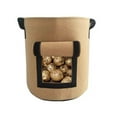 thumbnail image 2 of Sparsain Non-woven Felt Sweet Potato Planting Bag, Thick Plant Grow Bag, Portable Potato Grow Bag for Planting, Size L 38L (Camel), 2 of 6