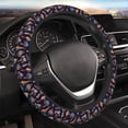 thumbnail image 4 of Uemuo Mushroom Doodle Printed Car Elastic Steering Wheel Cover - Universal Car Accessory for Diverse Cars Anti-Slip, and Comfortable- 15", 4 of 8