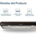 thumbnail image 4 of Campana Extractora Bluelander de Acero Inoxidable 110 V, Salida de Aire y Filtro de Carbón Activado, Campana para Cocina 90 cm, 4 of 5